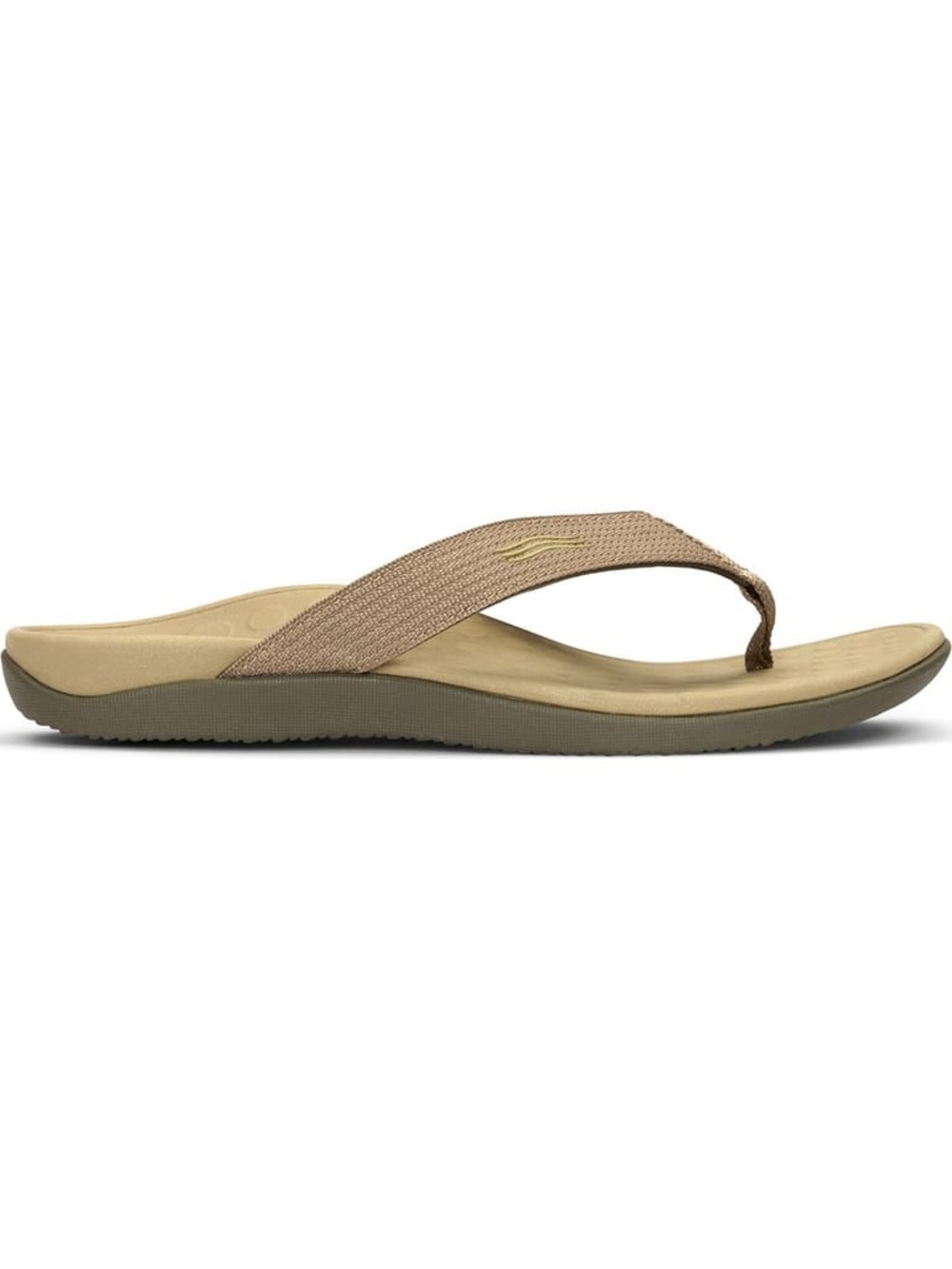 Vionic Unisex Wave Thong Sandal In Taupe Tan Mens Size 12 Women's 13